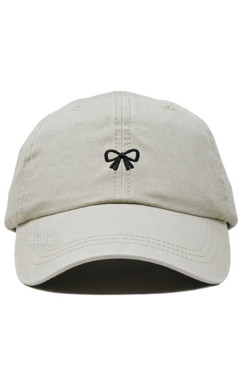 Dalix Bow Dad Cap In White