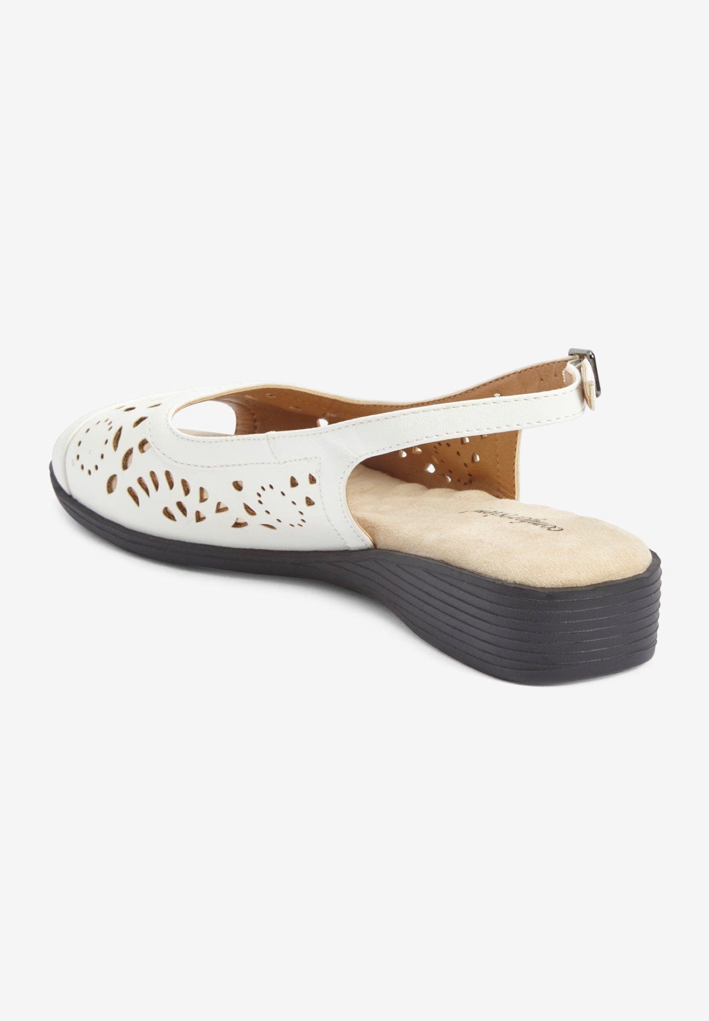The Mary Leather-Like Sling, Alternate, color, WHITE