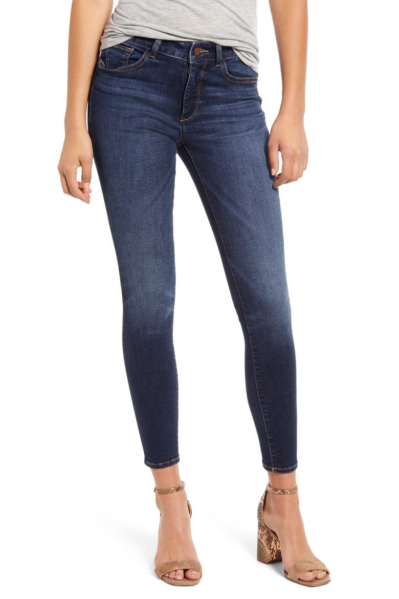 Instasculpt Florence High Waist Ankle Skinny Jeans, Main, color, WRITE