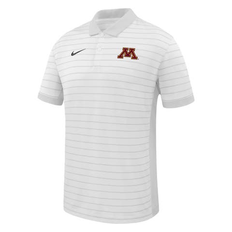Men's Nike White Minnesota Golden Gophers 2025 Early Season Coaches Sideline Victory Stripe Performance Polo