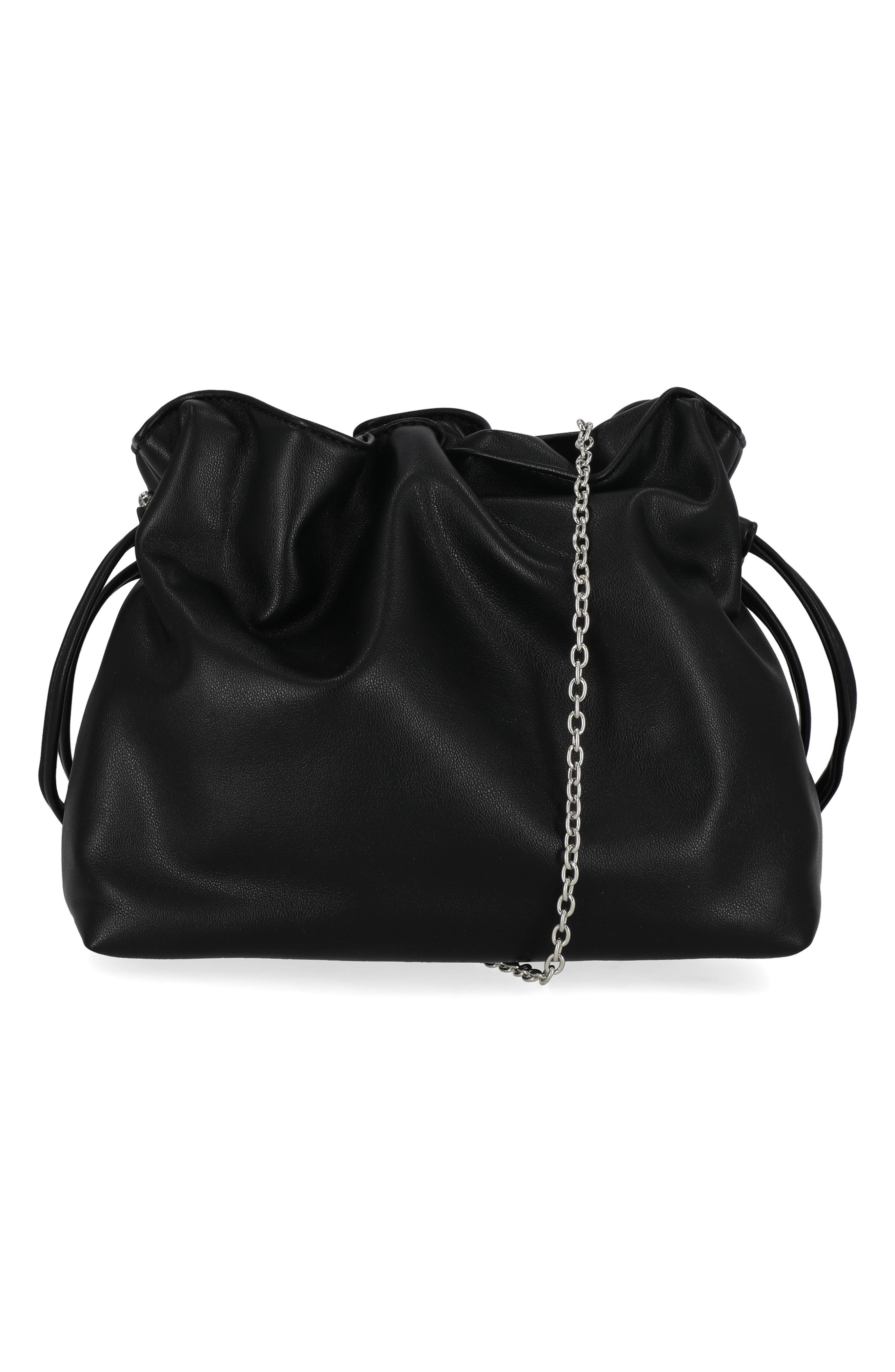 Jessica McClintock Luca Studded Drawstring Big, Alternate, color, Black