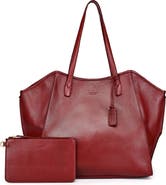 OLD TREND Iris Large Leather Carryall Tote