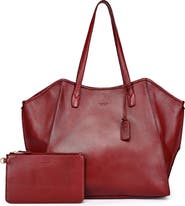 OLD TREND Iris Genuine Leather Soft Structured Carryall Tote