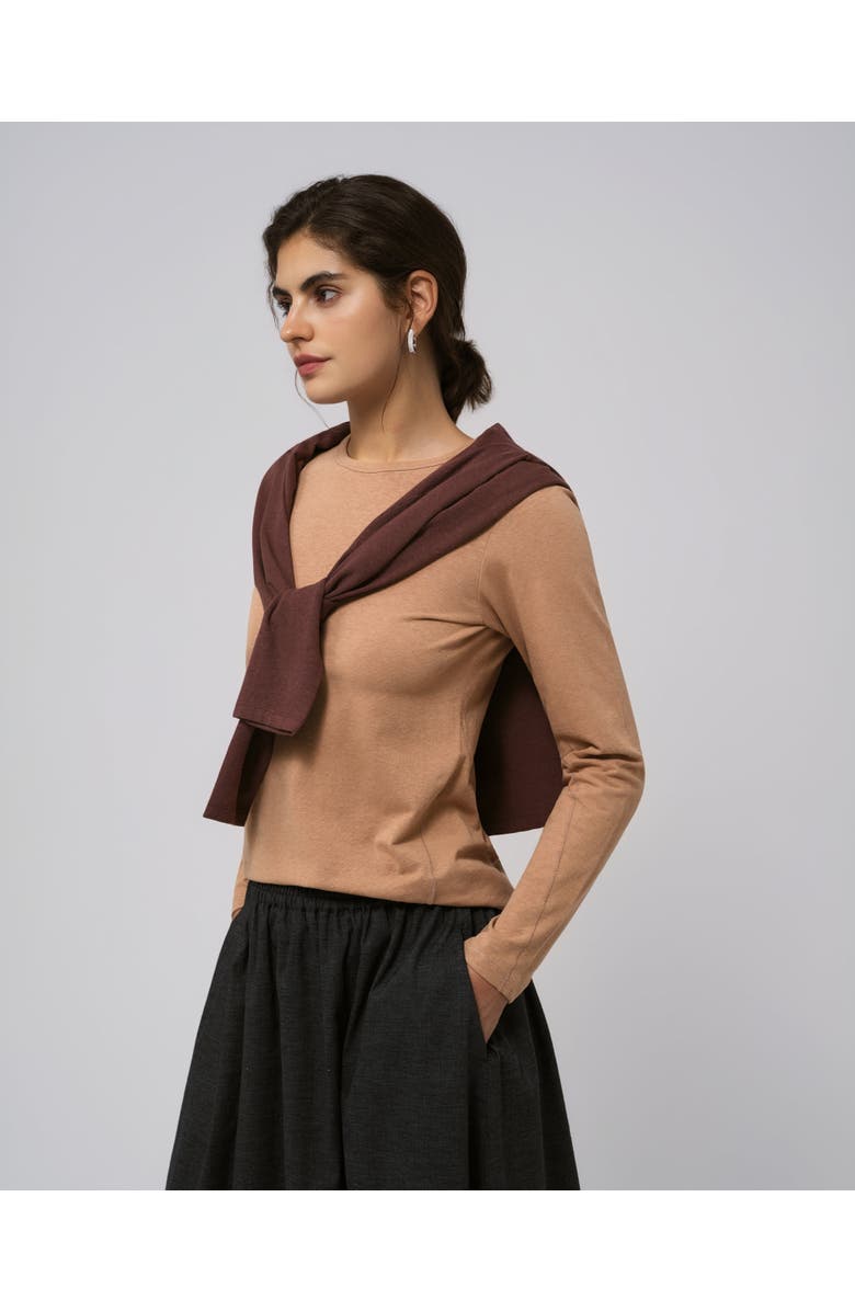 JUANA Hemp Essentials Long Sleeve Tee, Alternate, color, Bronze