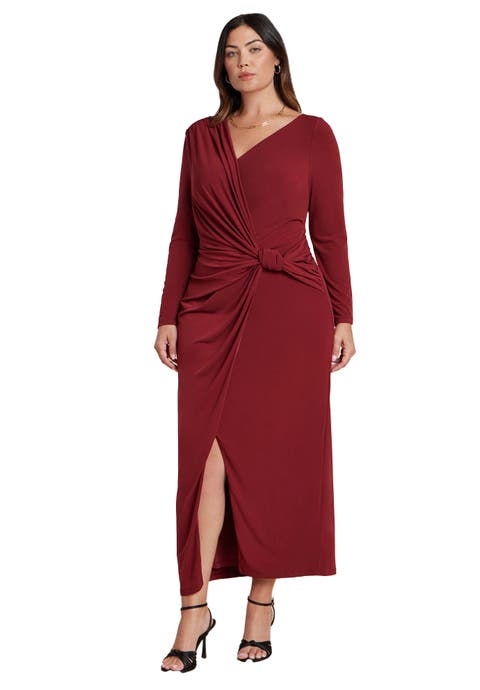 Twist Detail Knit Maxi Dress (Plus)