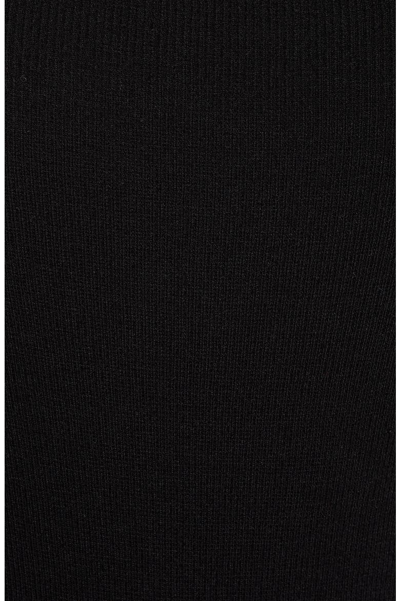 Square Neck Long Sleeve Bodysuit, Alternate, color, BLACK