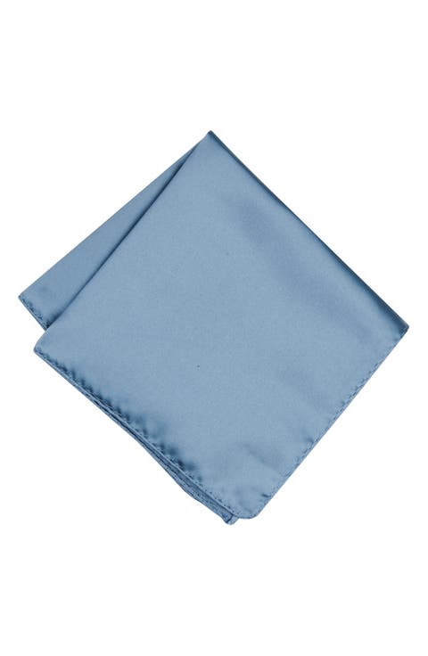 Men's Solid Satin Pocket Square