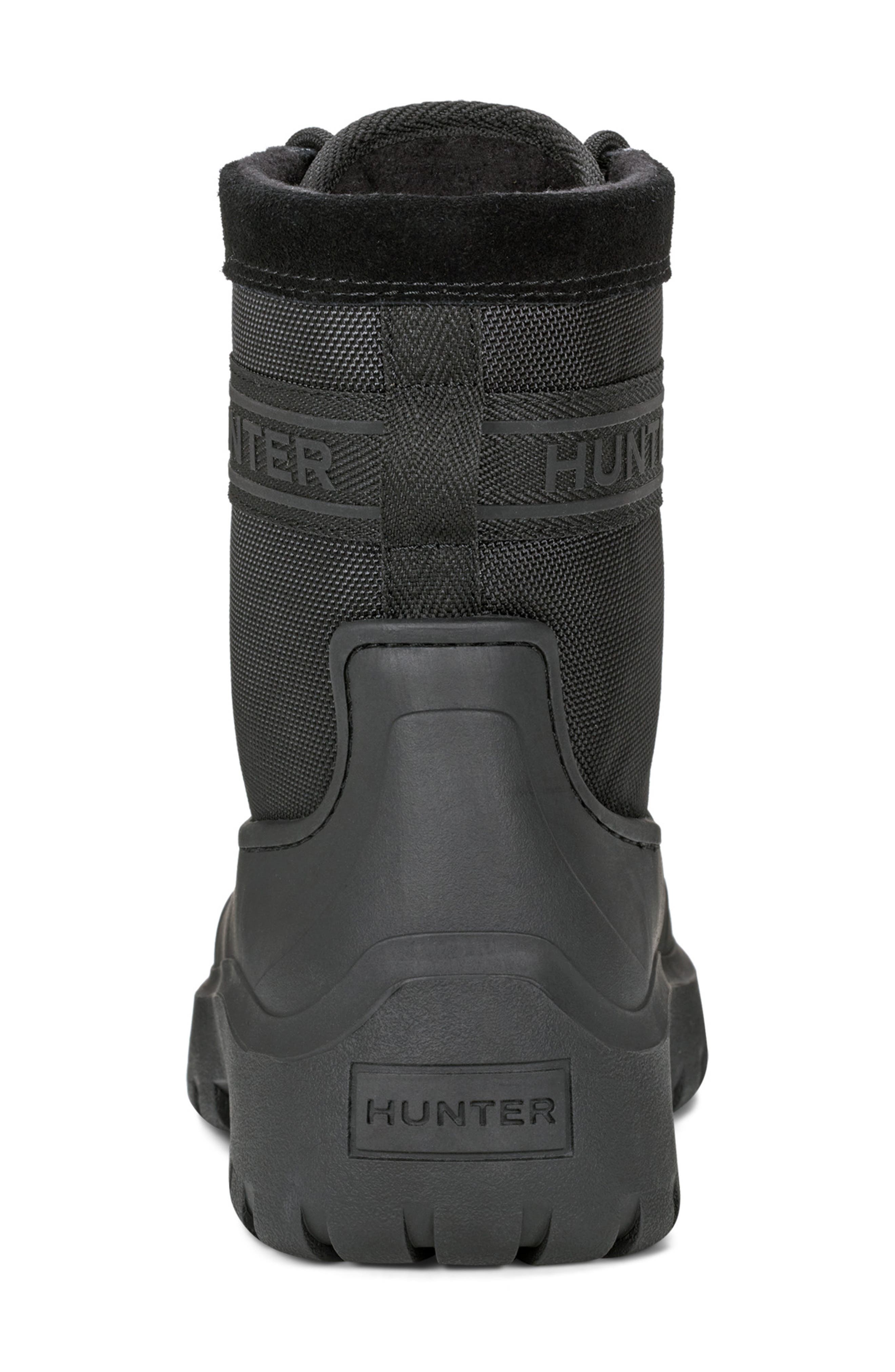 Hunter London Waterproof Boot, Alternate, color, Black/ Black