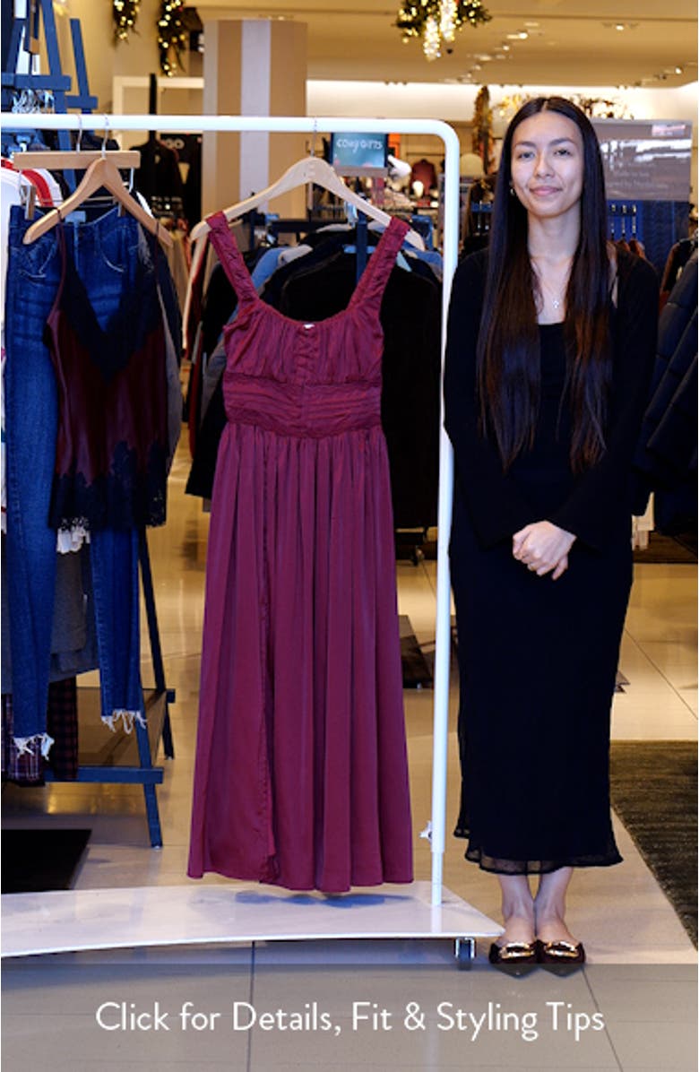 Corset Bodice Satin Dress, sales video thumbnail