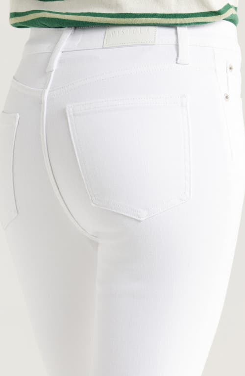 Pistola Petite Lennon High Waist Ankle Bootcut Jeans In White