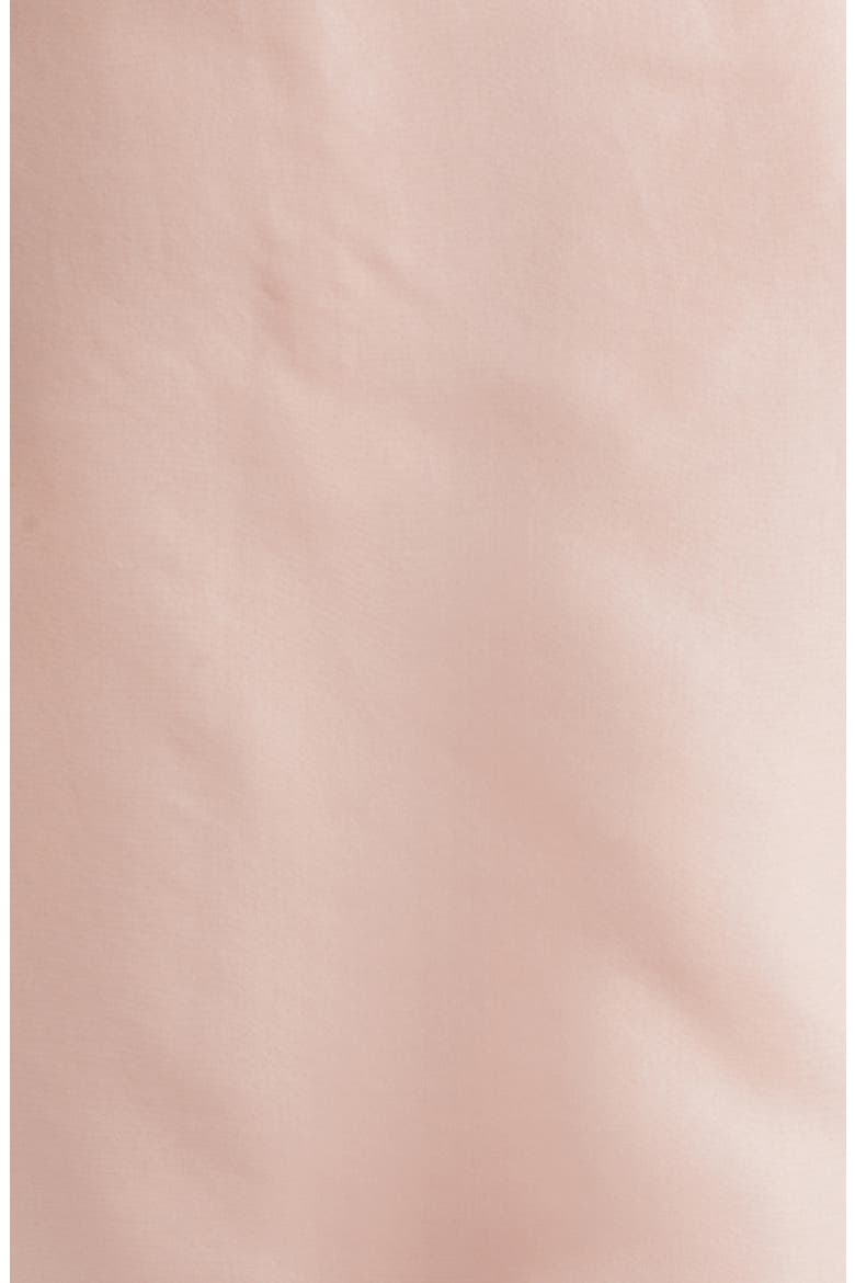 Lark Feather Trim Silk Skirt, Alternate, color, SANDROSE