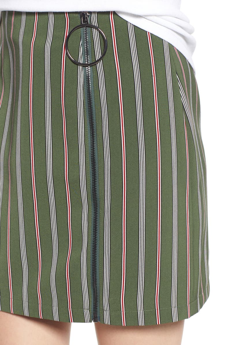 The Fifth Label Axial Stripe Miniskirt, Alternate, color,