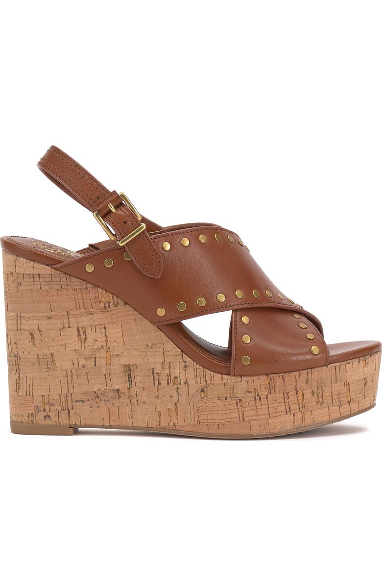 Vince Camuto Ellna Platform Wedge Sandal, Alternate, color, Caramello