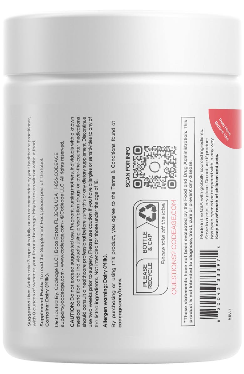 Codeage Multivitamin Recovery - Vitamins & Minerals Supplement, Alternate, color, White