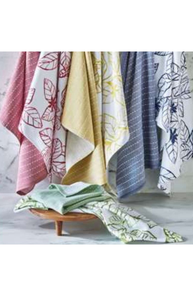 tag Ainslie Hammam Terry Dishtowel S/2 Yell Yellow Cotton Everyday, Alternate, color, Yellow