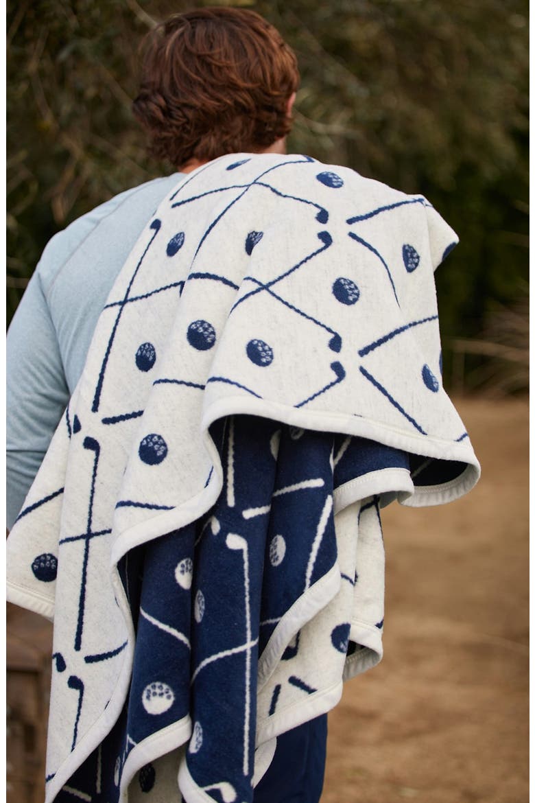 Hitting the Links Blanket, Alternate, color, NAVY