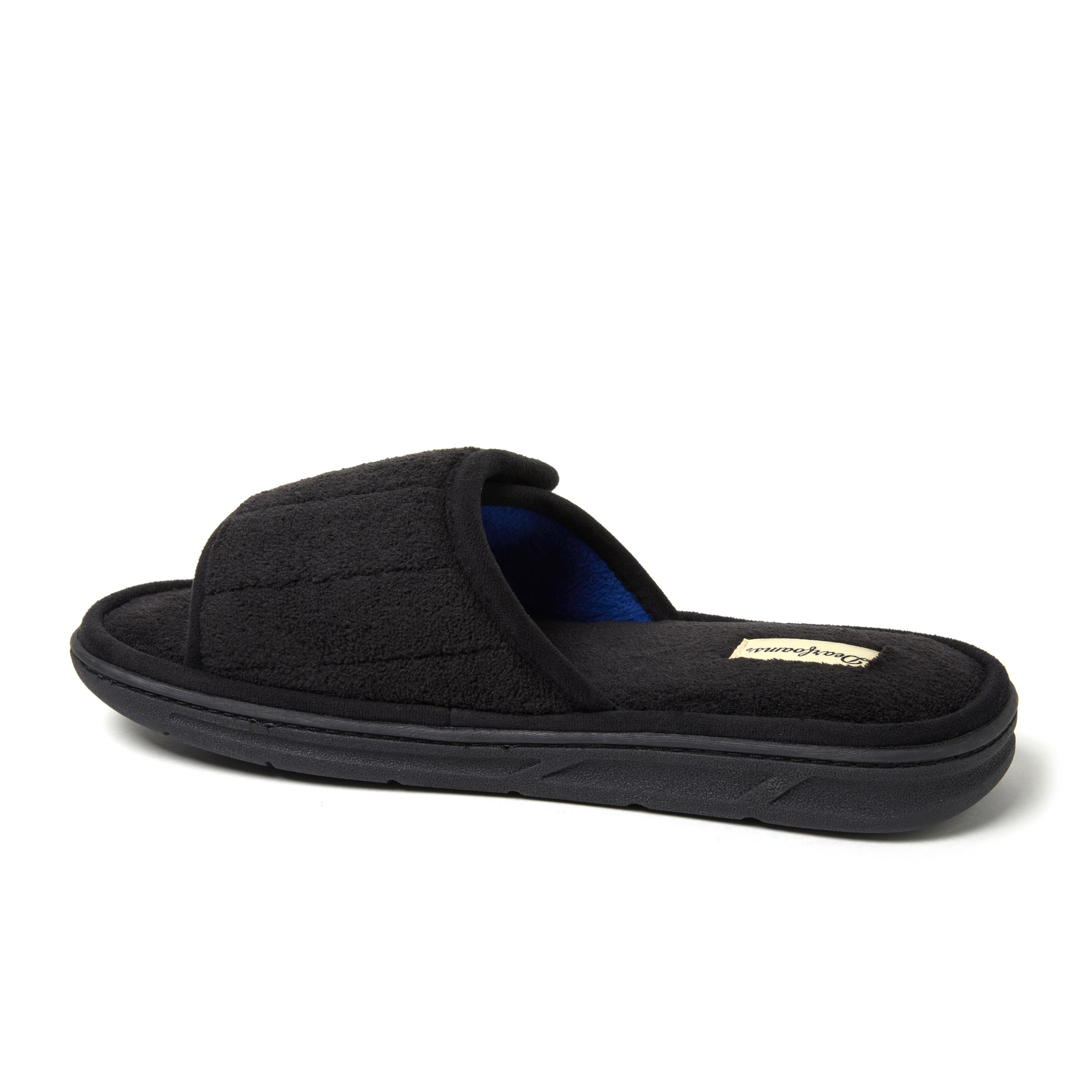 DEARFOAMS Collin Terry Adjustable Shower Slide Slipper, Alternate, color, Black