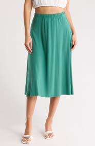 GO COUTURE Flared Midi Skirt