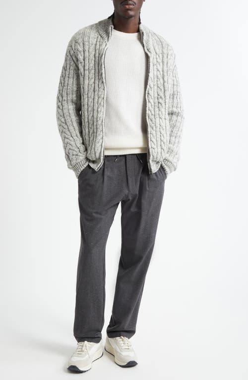 Herno Zipper Sweater In Gray