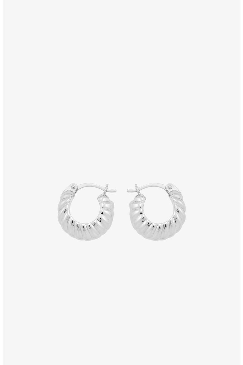 Kola Hoops in Silver, Alternate, color, Silver