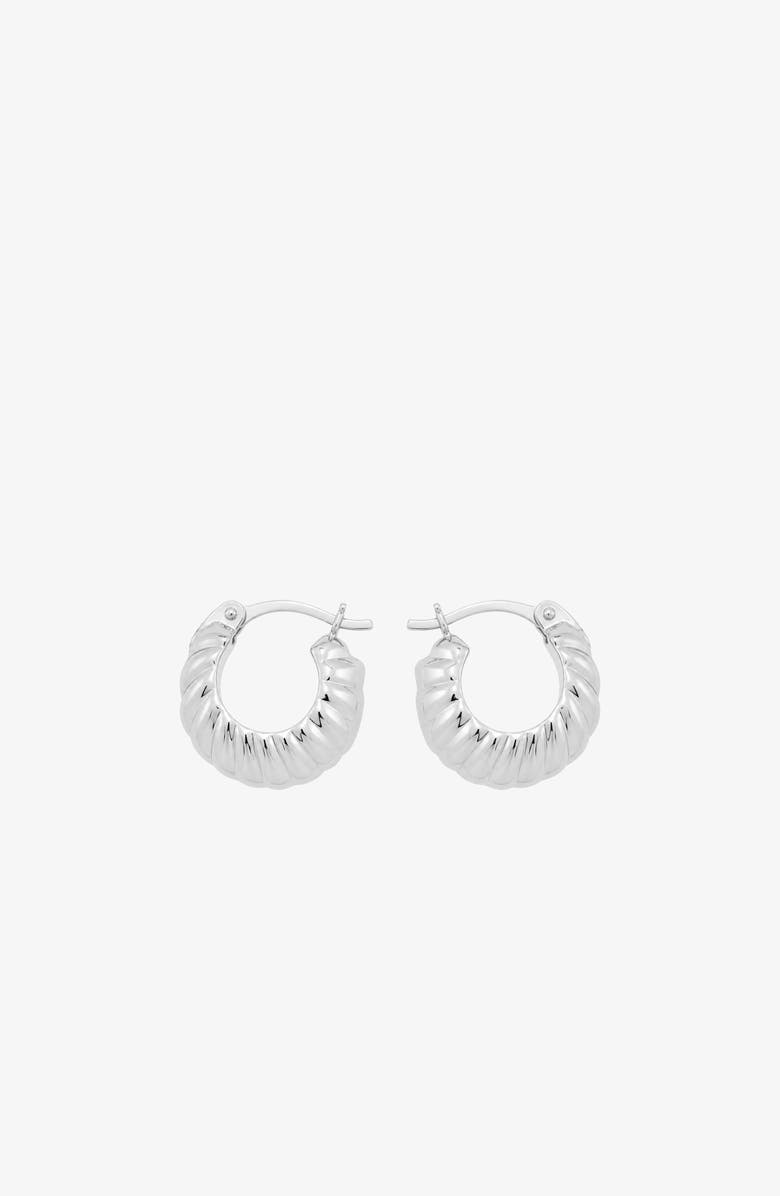 YOJ Kola Hoops in Silver, Alternate, color, Silver