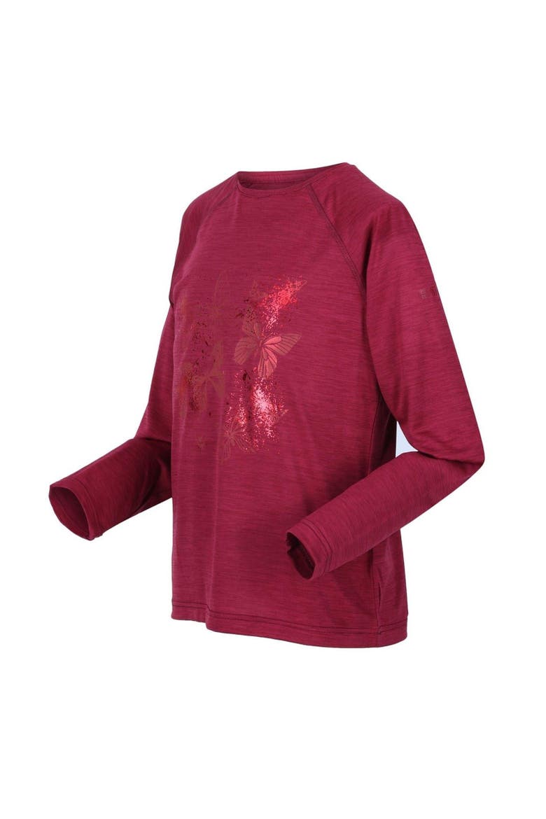 Butterfly Raglan T-Shirt, Alternate, color, Rumba Red