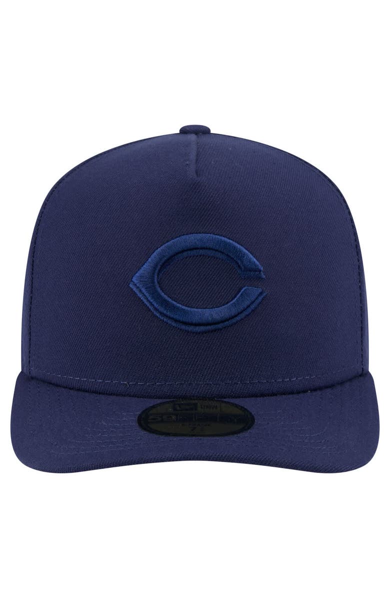 New Era Men's New Era Navy Cincinnati Reds Color Pack A-Frame 59FIFTY Fitted Hat, Alternate, color, Navy