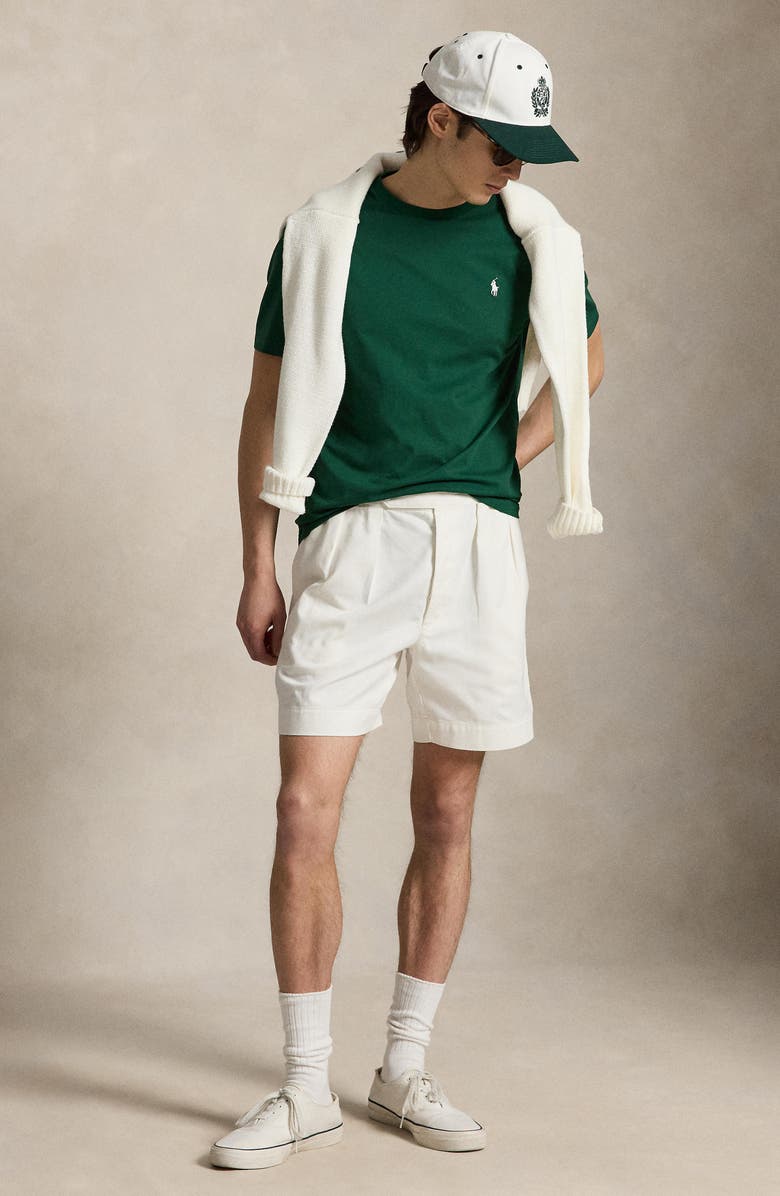 Polo Ralph Lauren Classic Fit Solid Cotton Jersey T-Shirt, Alternate, color, New Forest