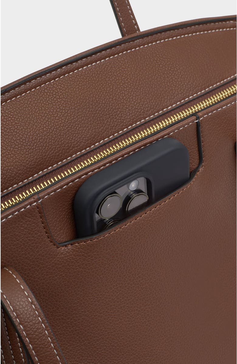 Katie Loxton Harlyn Work Tote Bag, Alternate, color, Chocolate