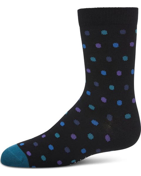 Colorful Dot-Patterned Crew Sock (Big Kid)