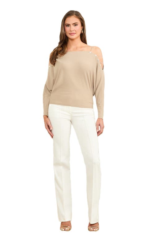 Marciano Adri Off The Shoulder Top In Beige