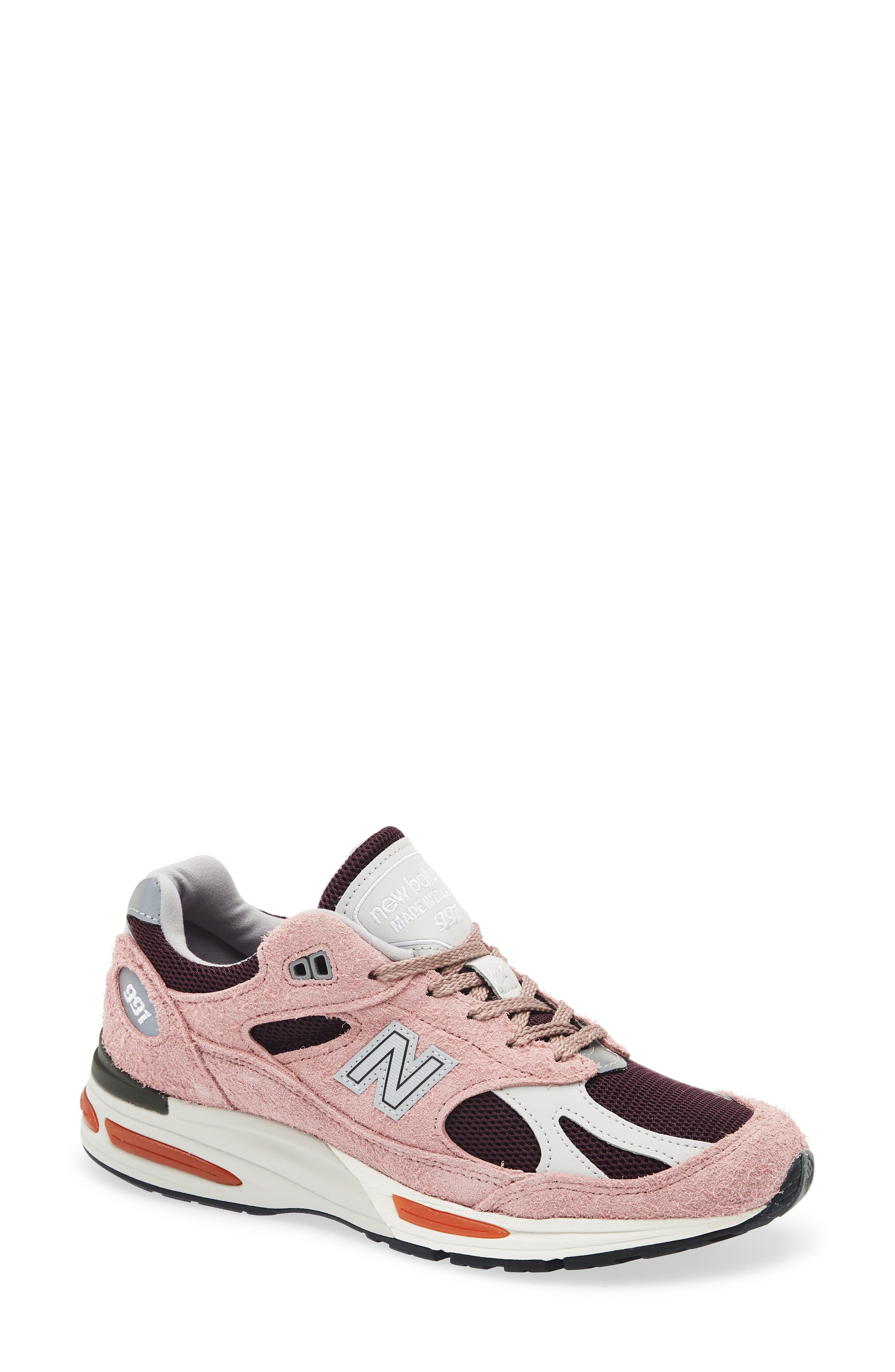 New Balance Gender Inclusive Made in UK 991 v2 Sneaker, Main, color, Deauville Mauve/ Fig