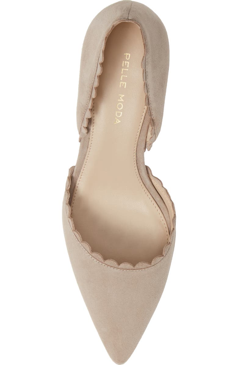 Pelle Moda Kenny d'Orsay Pump, Alternate, color, Mushroom Suede