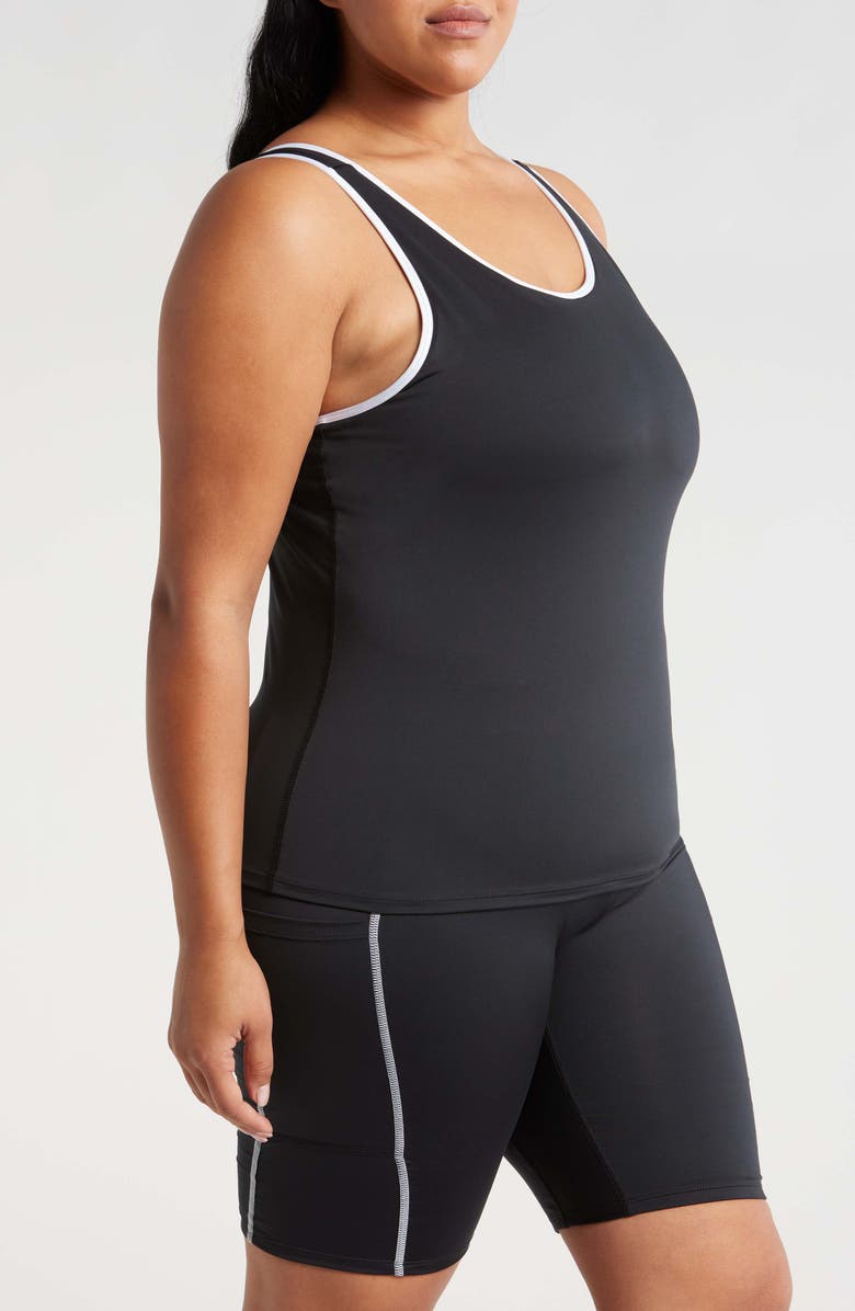 TomboyX High Tide Tankini Top, Alternate, color, 