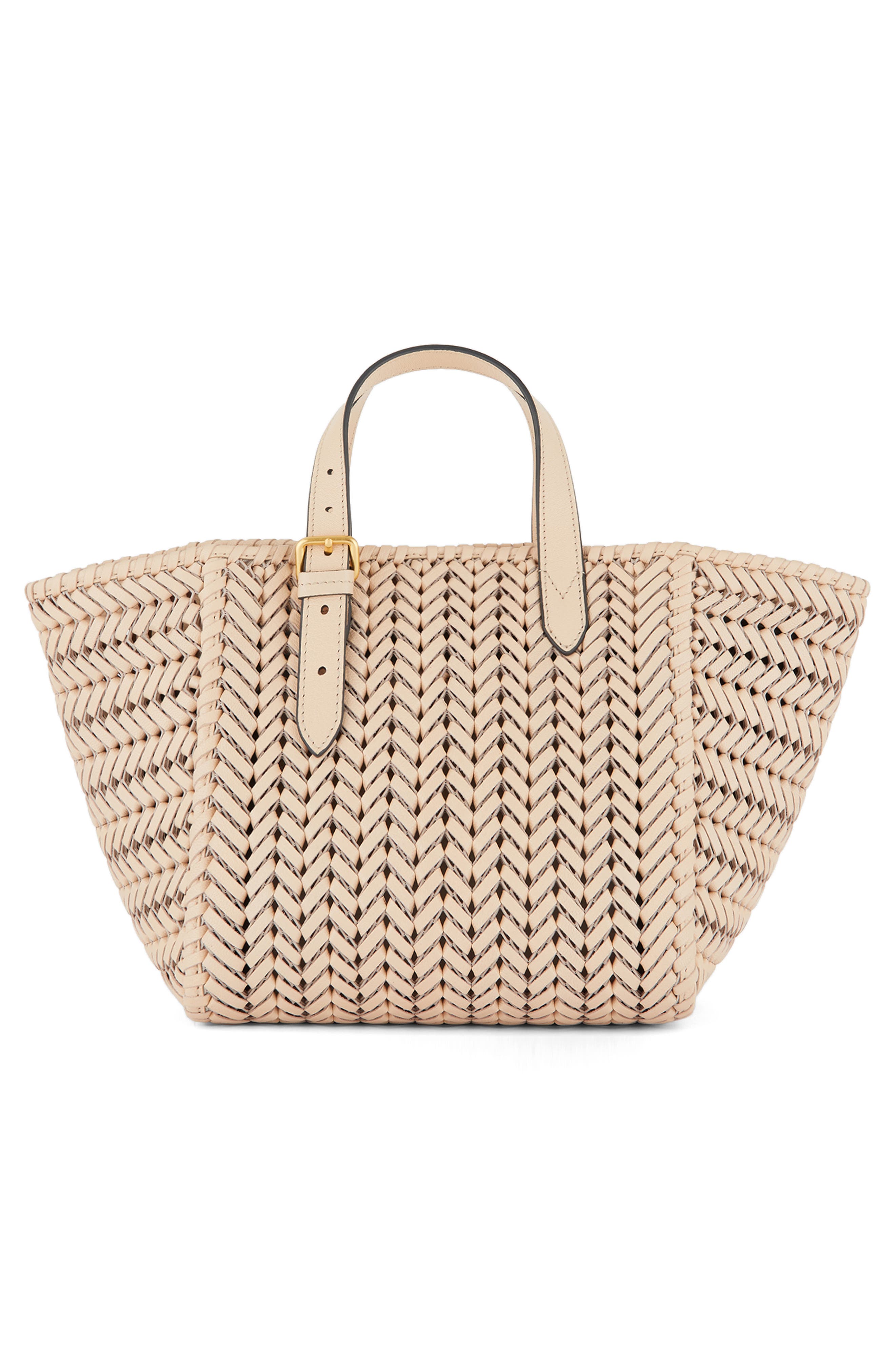 Anya Hindmarch Small The Neeson Woven Leather Tote, Alternate, color, 