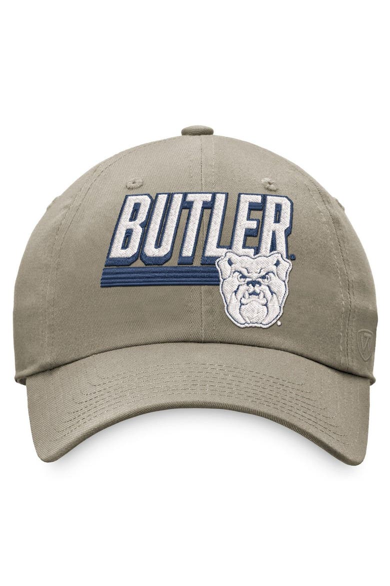 Men's Top of the World Khaki Butler Bulldogs Slice Adjustable Hat, Alternate, color, Khaki