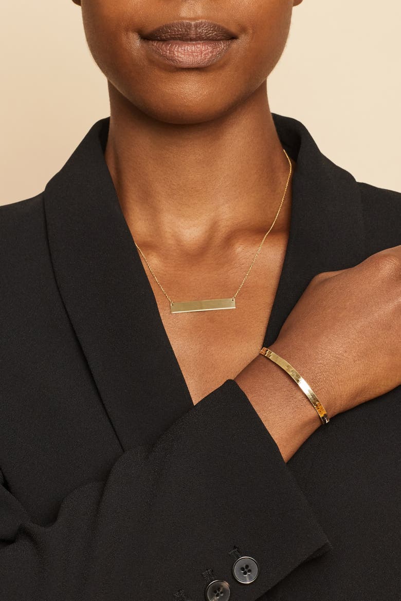 10K Yellow Gold Park Avenue Bold Herringbone Bracelet, Alternate, color, Yellow Gold
