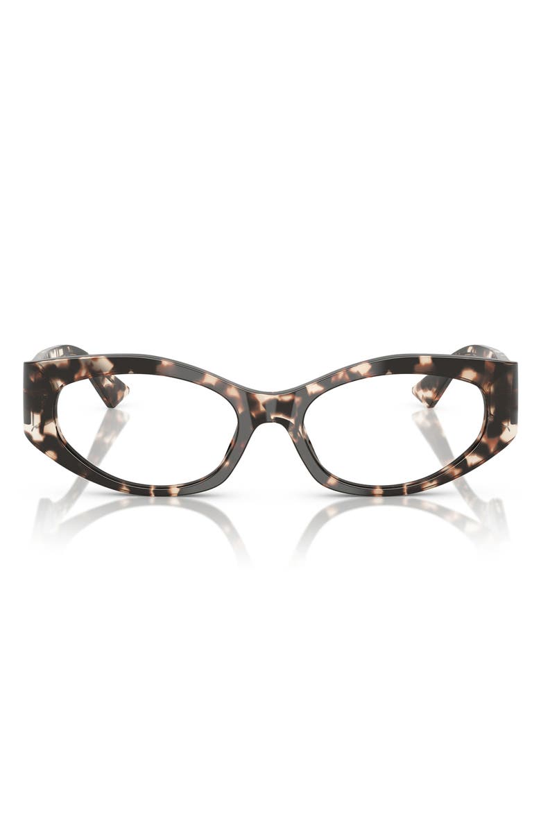 Versace 51mm Irregular Optical Glasses, Main, color, Havana/ Gradient