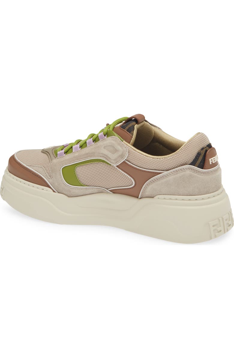 Fendi Force Low Top Sneaker, Alternate, color, Cacao Verbena Beige