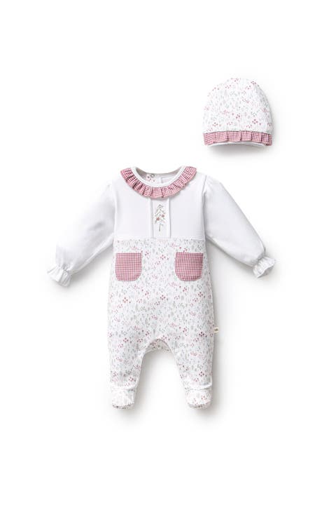Gingham Flower Ruffle Set (Baby)