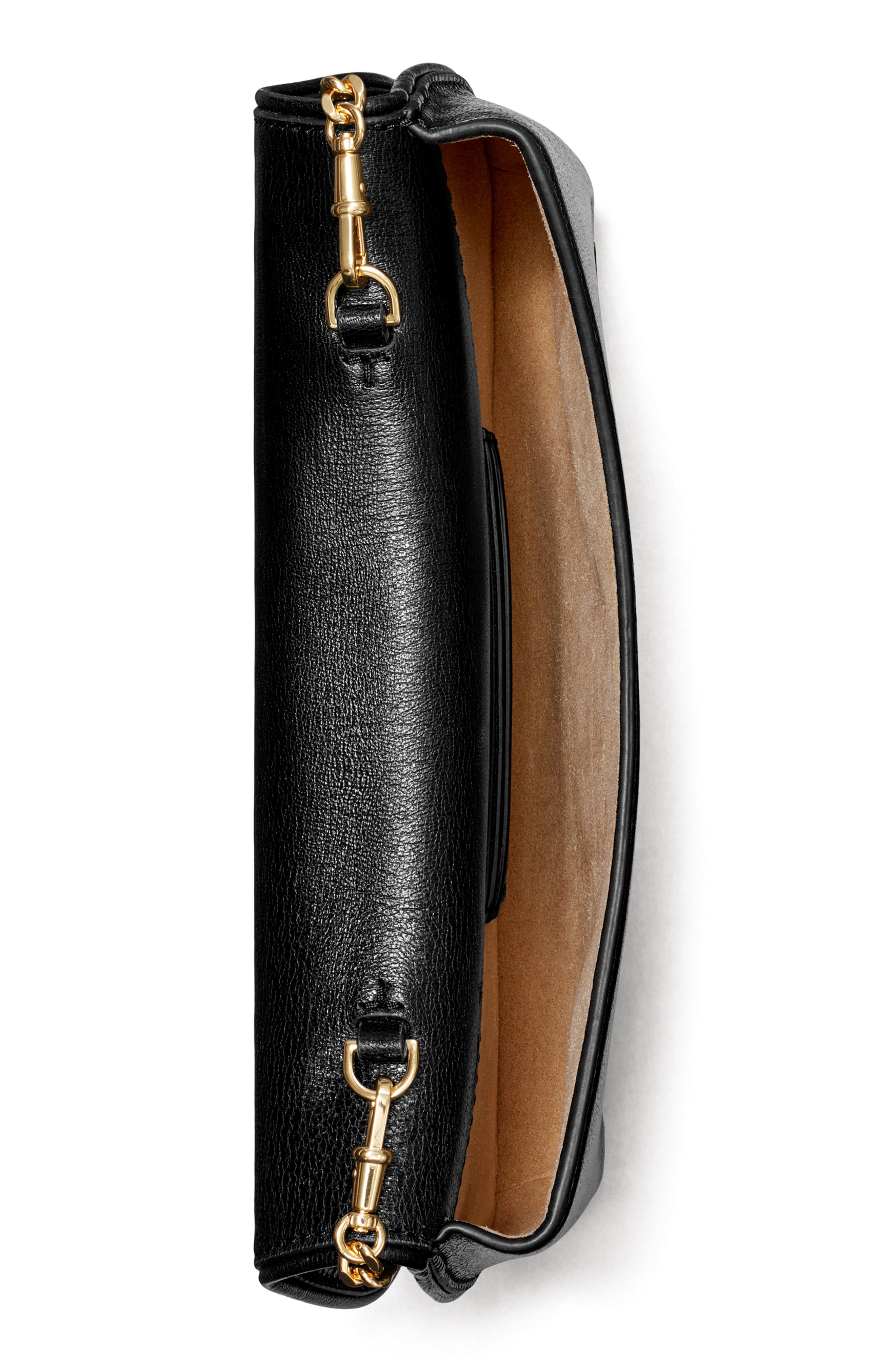 Tory Burch Reva Leather Clutch, Alternate, color, 