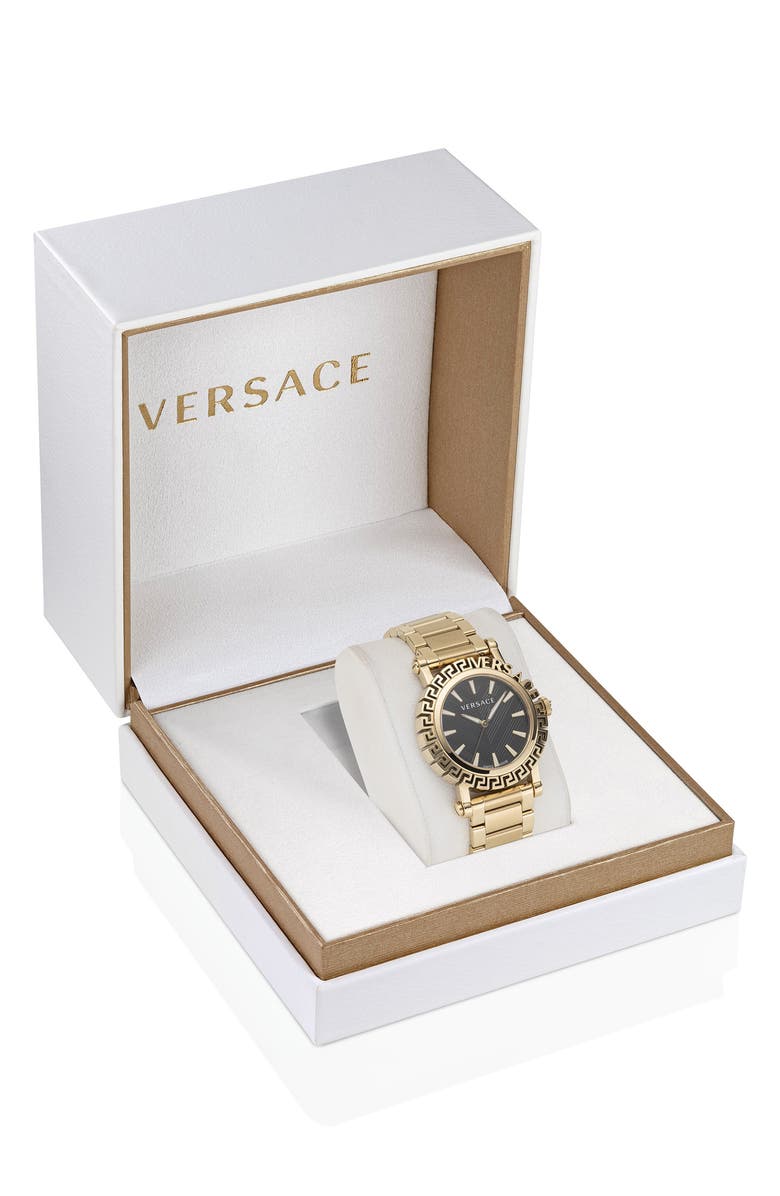 Versace Greca Glam Bracelet Watch, 40mm, Alternate, color,