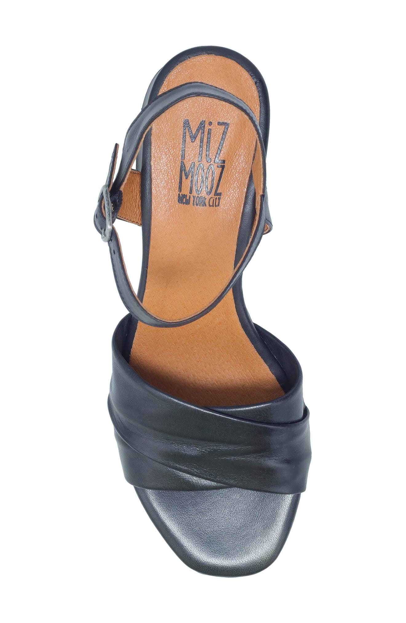 Miz Mooz Bela Block Heel Sandal, Alternate, color, Black