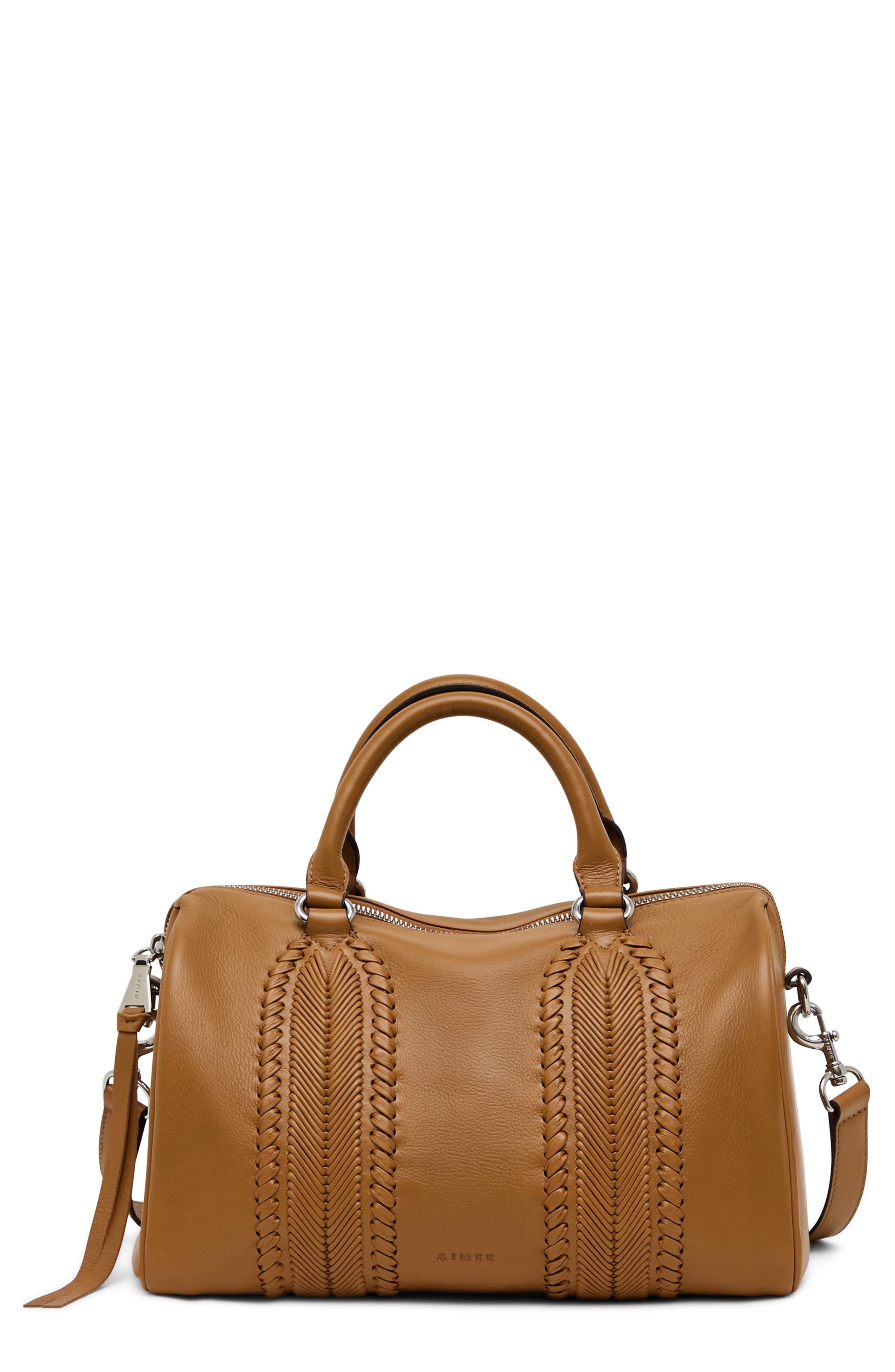 Aimee All For Love Leather Satchel In Brown