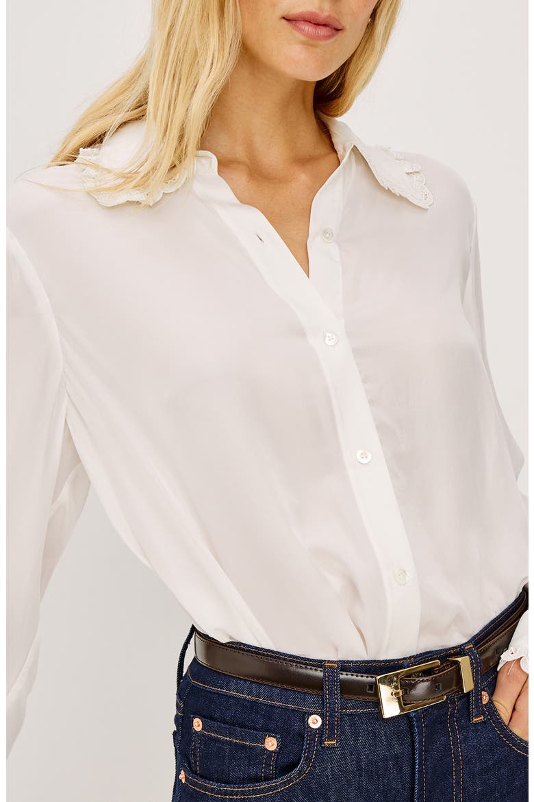 Beatrix Eyelet Collar Shirt, Main, color, IVORY