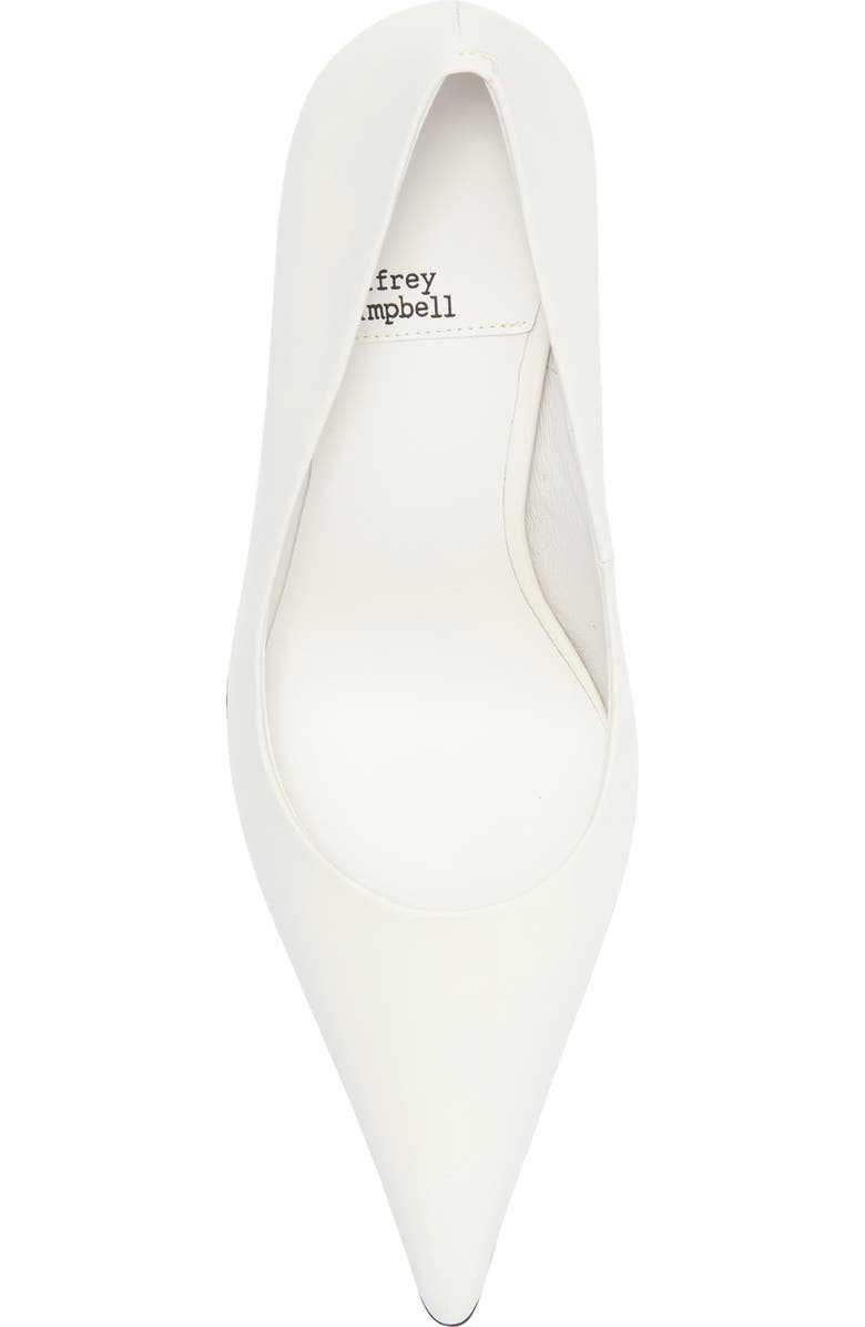 Jeffrey Campbell Risktaker Pointed Toe Pump, Alternate, color, White