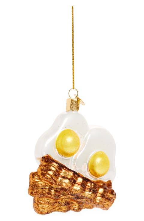 Bacon & Eggs Glass Ornament