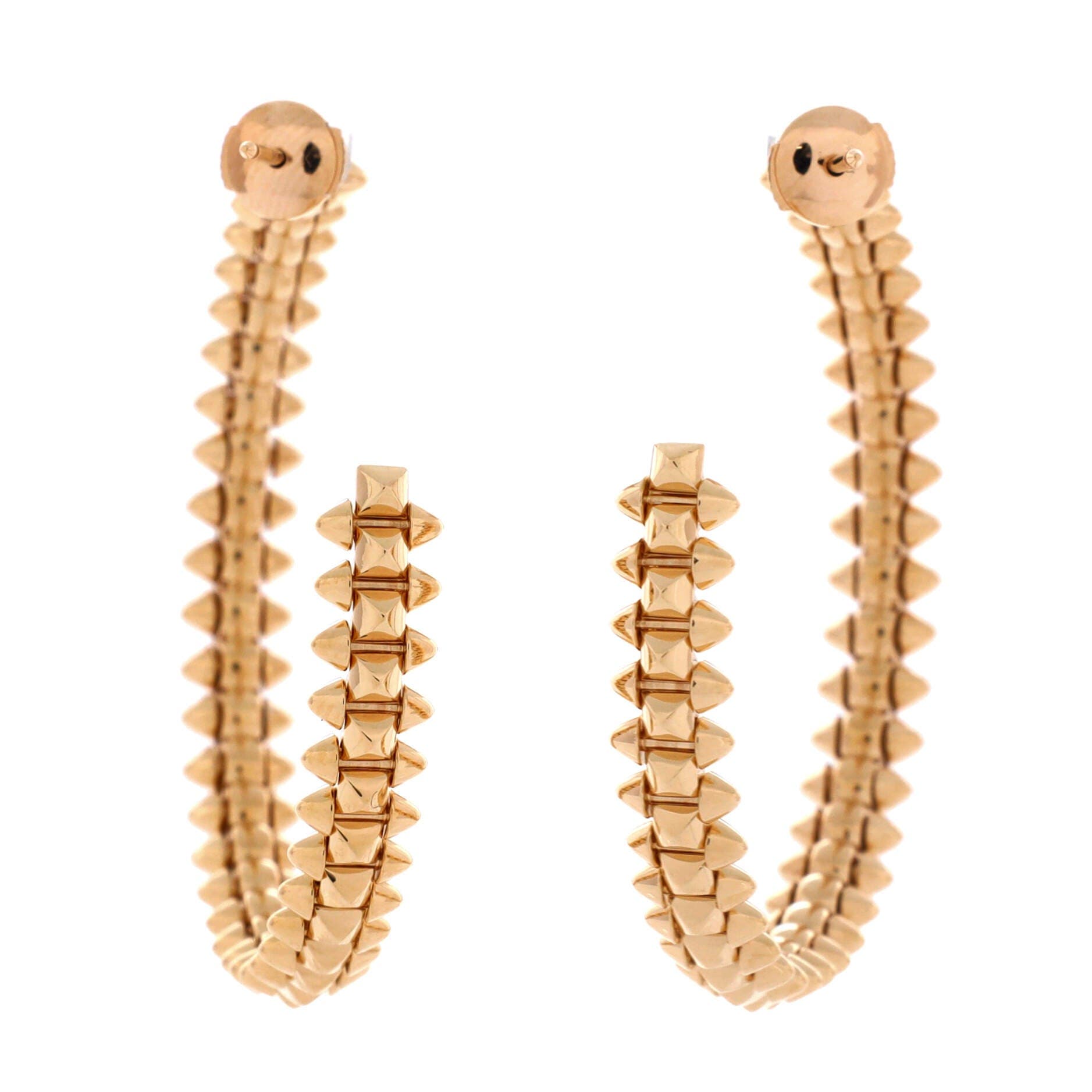 Clash de Cartier Earrings 18K Rose Gold Large 37.8mm, Alternate, color, Metallic Gold