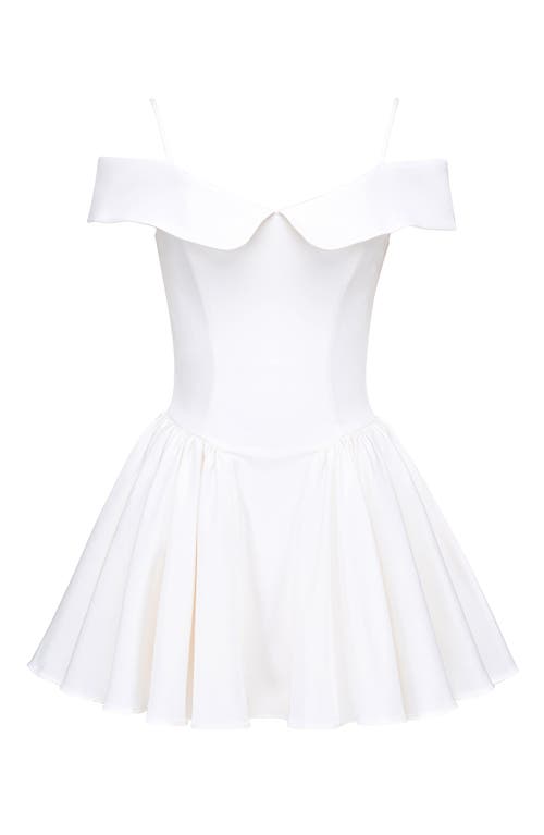 House Of Cb Elida Off The Shoulder Minidress In White