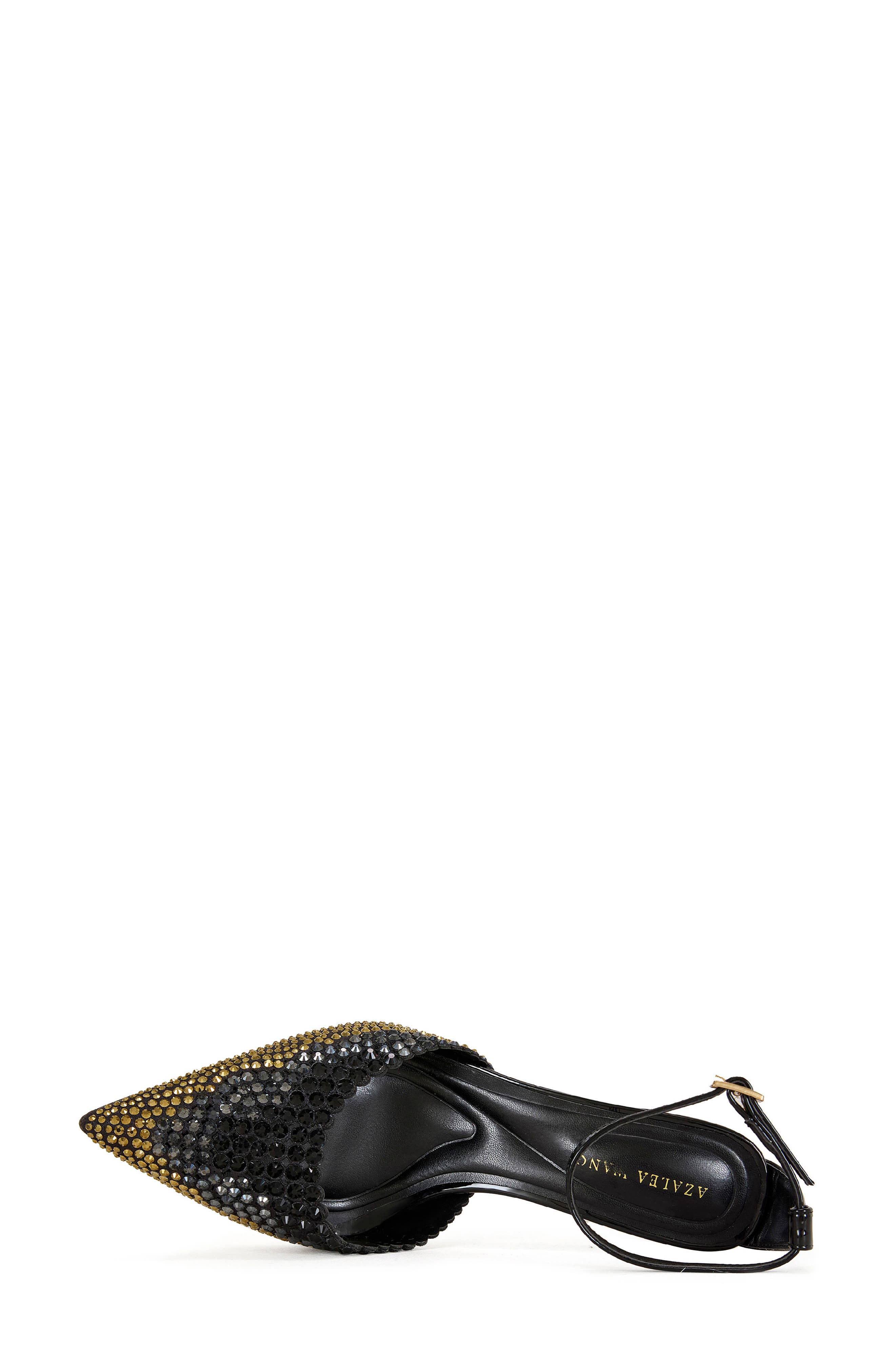 AZALEA WANG Julippe Ankle Strap Pointed Toe Pump, Alternate, color, Black